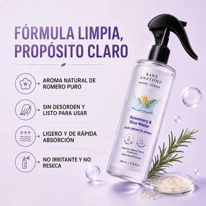 Nutrystile™ Spray Capilar de Romero y Agua de Arroz